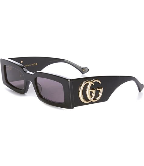 gucci generation 53mm rectangular sunglasses|gucci tortoise shell sunglasses.